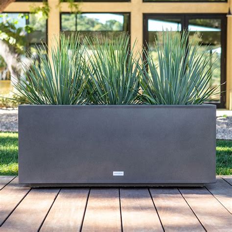 Veradek Metallic Series Metal Long Box Indoor/Outdoor Planters